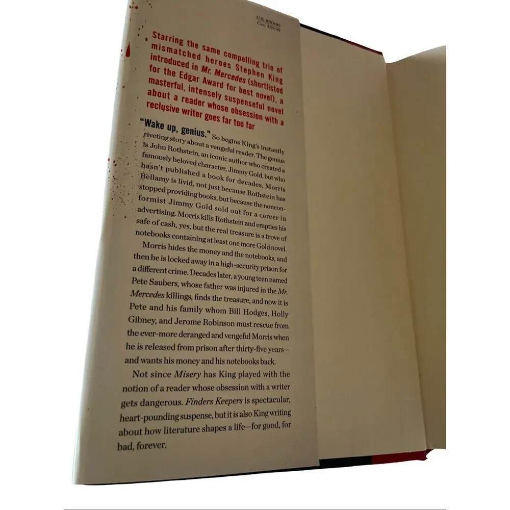 Scribner New York Finders Keepers A Novel by Stephen King Hardcover Book